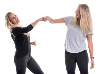 2 Schwester halten zusammen 