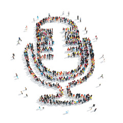 group  people  shape microphone