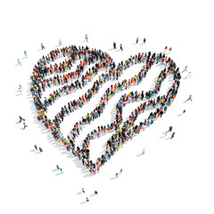 people  shape  gingerbread hearts wedding