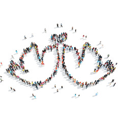 people  shape  doves wedding