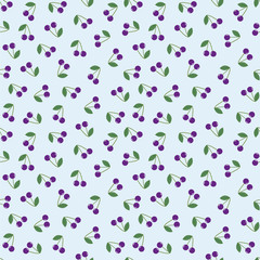 Seamless background purple cherry