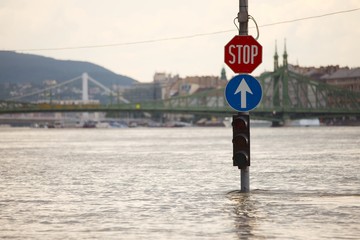 Flooded street