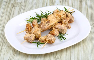 Chicken skewers