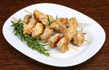Chicken skewers
