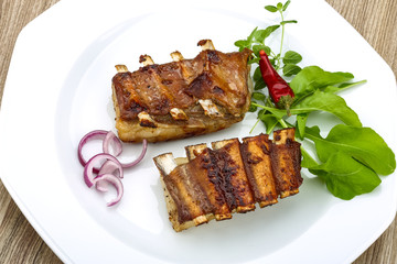 Roasted lamb ribs
