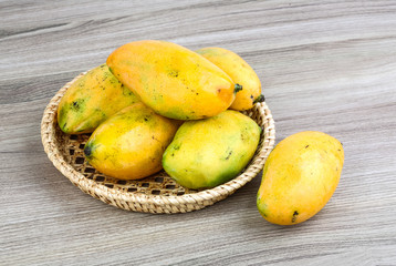 Ripe yellow mango