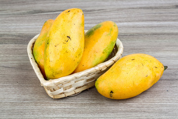 Ripe yellow mango