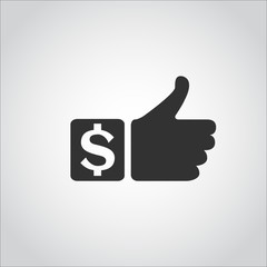 thumb up logo icon