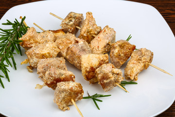 Chicken skewers
