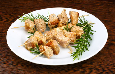 Chicken skewers