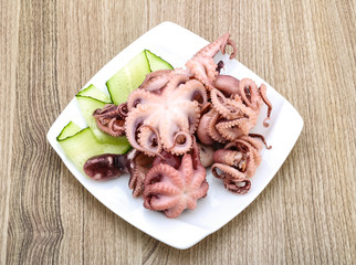 Marinated octopus