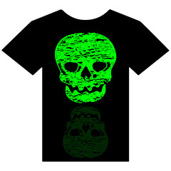 T-shirt with a skull