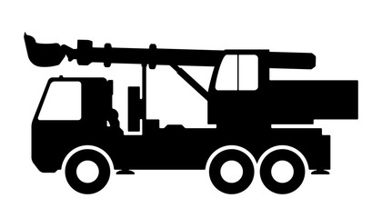 Silhouette the excavate.