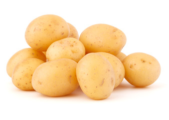 new potato tuber isolated on white background cutout