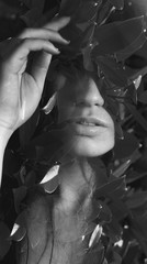 Double exposure portrait