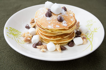 Pancakes marshmallows homemade 