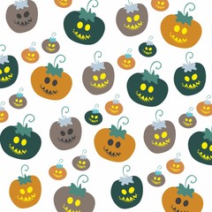 Halloween pumpkin pattern 2 © Paweł Żmich