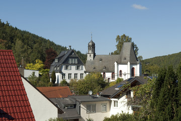 Fototapeta na wymiar Kirche, Kirchen, Oberauroff, Idstein