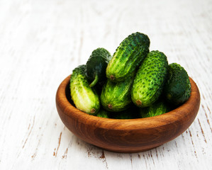 Fresh cucumbers