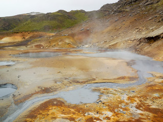 Hot spring in Iceland