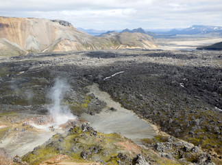 Hot spring in Iceland