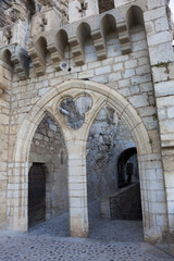 Fototapeta na wymiar Architecture of Rocamadour, Lot, Midi-Pyrenees, France
