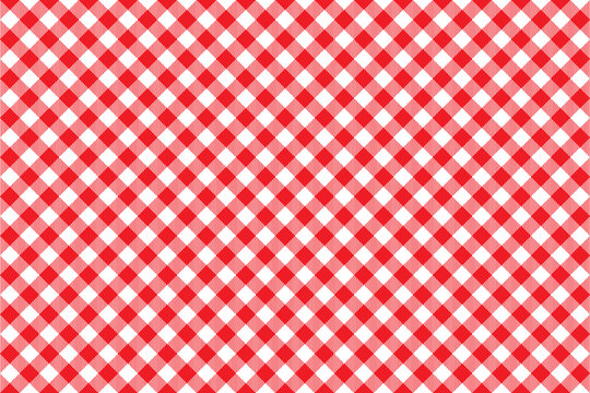 red tablecloth diagonal background seamless pattern