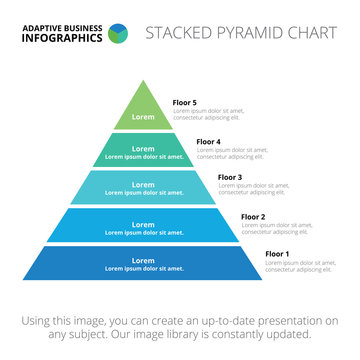 Stacked pyramid chart template 2