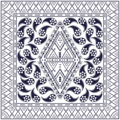 Paisley pattern, ethnic print for textile, t-shirts, cards