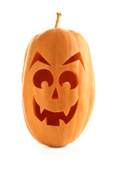 Halloween pumpkin isolated on a white
