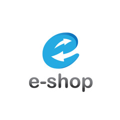 e shop vector design template