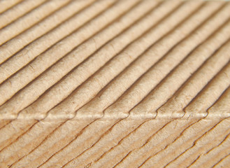 Two faces of the corrugated carton box