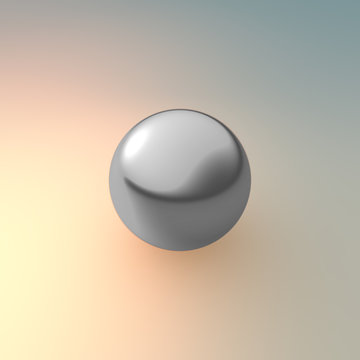 metal silver ball