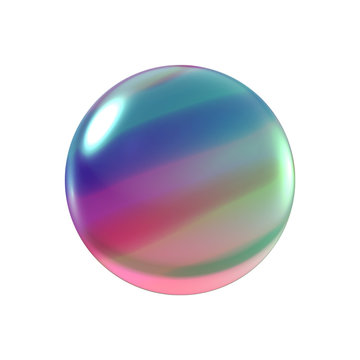 crystal color bubble ball
