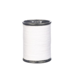 White thread isolated on white background