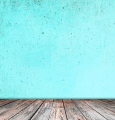 empty room with  wall and wooden floor