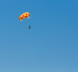 People parasailing over the sea