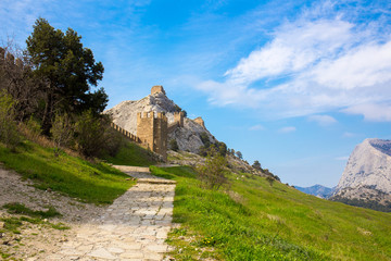 Fototapeta na wymiar View of Genoese fortress