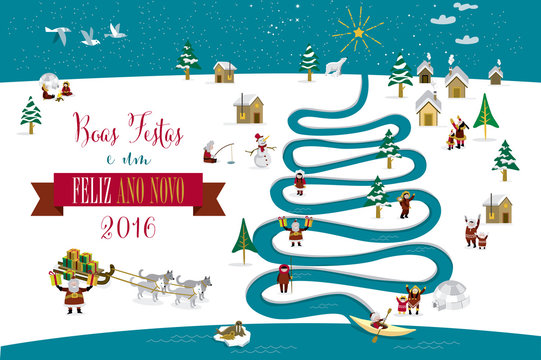 Christmas River Tree 2016 Portuguese