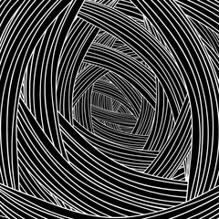 Naklejka premium Abstract Black Wave Background