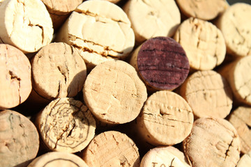 Wine corks background