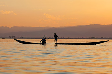 Fototapeta na wymiar Inle Lake in Shan State, Myanmar
