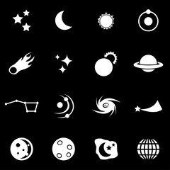 Vector white  space icon set