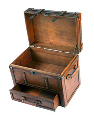 leather trunk