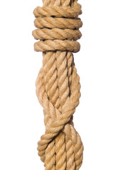 Rope isolated on the white background