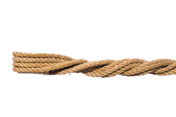 Rope isolated on the white background