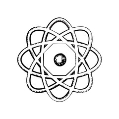 Sientific model of the atom, sketch