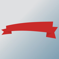 Red ribbon banner