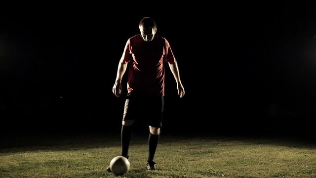 Soccer Player Legs In Action Slow Motion 1