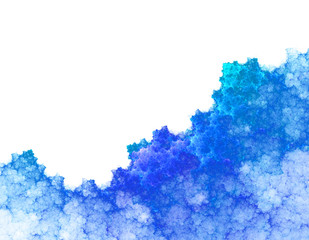 3d abstract fractal illustration background for creative design